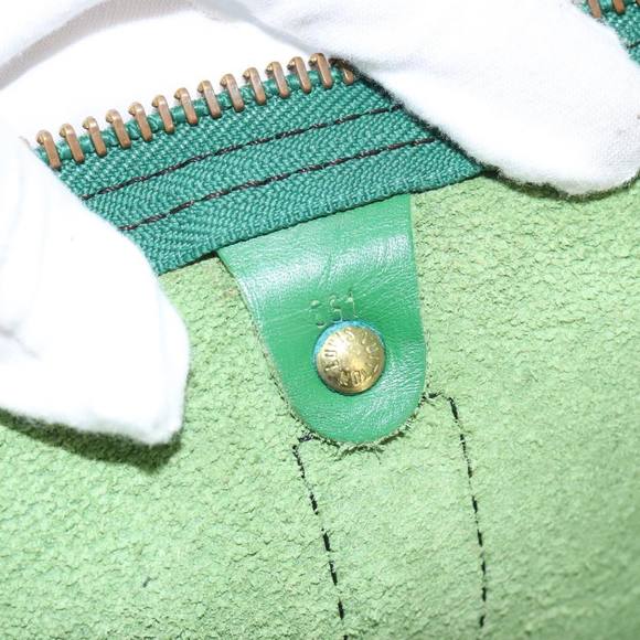 LOUIS VUITTON Epi Keepall 55 Boston Bag Green M42954 LV Auth 98046 - Picture 11 of 16